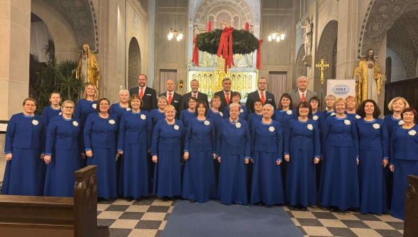 Segakoor Tervis 6. detsembril pärast kontserti Baden-Badeni St. Bernhardi kirikus. Foto: ERAKOGU